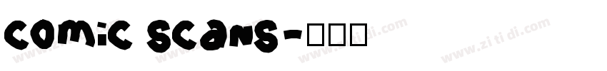comic scans字体转换
